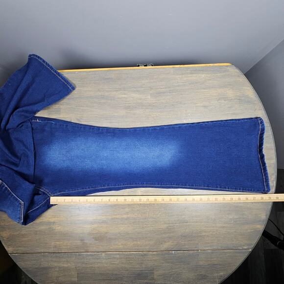 1822 Denim Bootcut Jeans Womens Size 14 High Rise Stretch Dark Blue Wash Classic - Picture 10 of 11